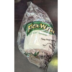 FlexWrap E-Z Tear‎ Bandage 2" x 5 Yards Wrap Easy Find Beginning Soft Self Stick